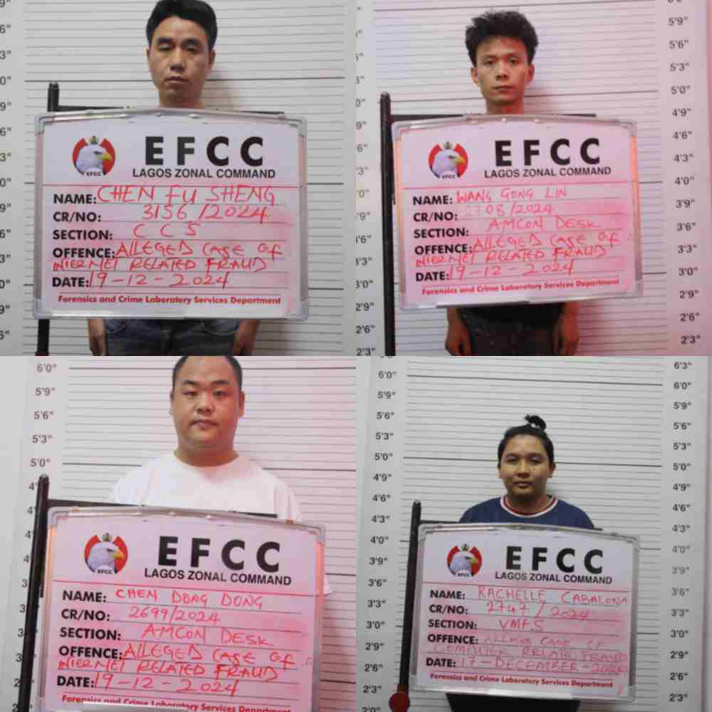 Court jails 15 Chinese, 2 Filipinos, 1 Pakistani for Cyberterrorism, internet fraud in Lagos