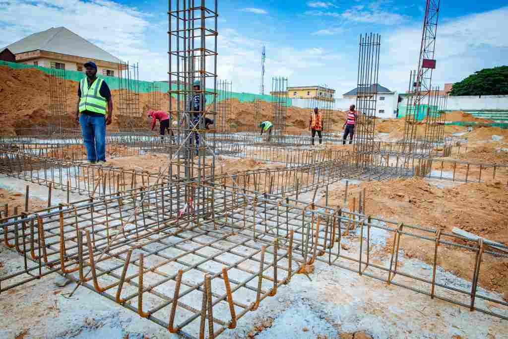Rwang Pam Township Stadium in Jos being remodelled