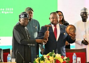 President Tinubu hands over ECOWAS Leadership to President Bio of Sierra Leone
