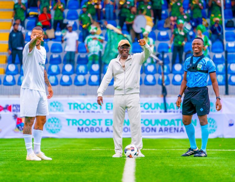 Photos: Governor Sanwo-Olu receives Troost-Ekong on a courtesy visit
