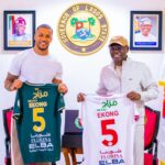 Photos: Governor Sanwo-Olu receives Troost-Ekong on a courtesy visit