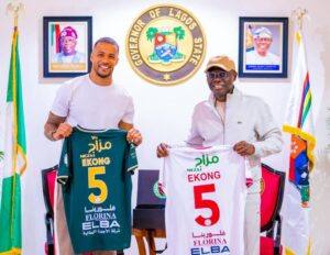 Photos: Governor Sanwo-Olu receives Troost-Ekong on a courtesy visit