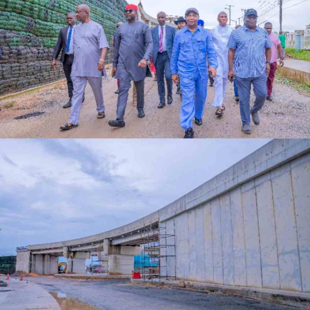 ‘Decongestion of traffic’ – Governor Uzodimma inspects construction of Assumpta Flyover