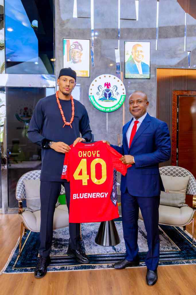 Governor Mbah appoints Super Eagles goalkeeper Maduka Okoye ambassador of Enugu State