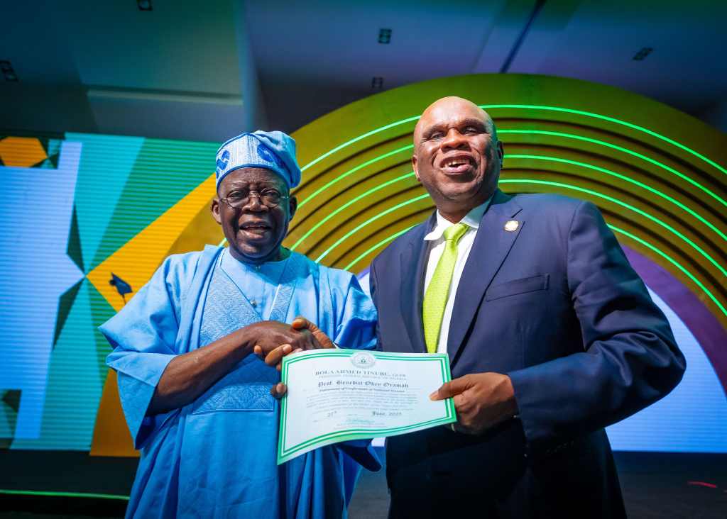 President Tinubu confers GCON on Benedict Oramah, outgoing Afrexim Bank Chairman
