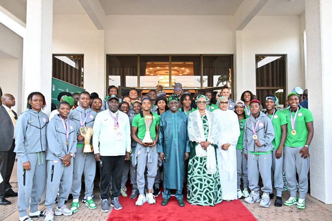 President Tinubu confers national honour on Wafcon-winning Super Falcons, $100,000 cash reward each player