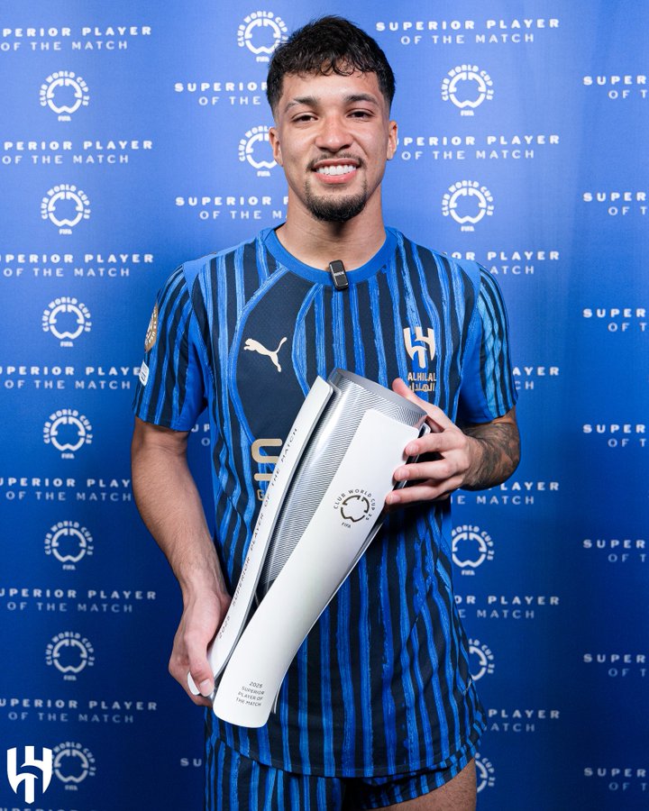 Marcos Leonardo win MVP after AlHilal win over Manchester City in FIFA Club World Cup