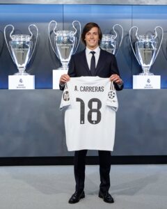Official: Real Madrid unveils defender Álvaro Carreras at Madrid City