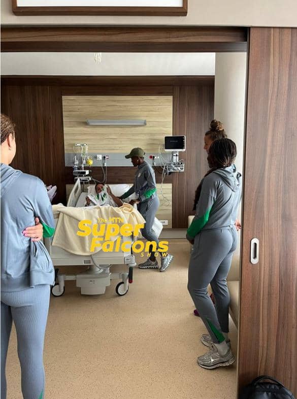 Super Falcons visit injured South Africa midfielder Salgado