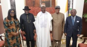 Goodluck Jonathan arrives Yamoussoukro for Ivory Coast 2025 Presidential election