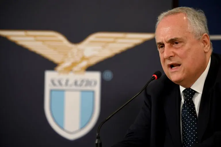 Circa 10,000 Lazio fans protest against President Lotito