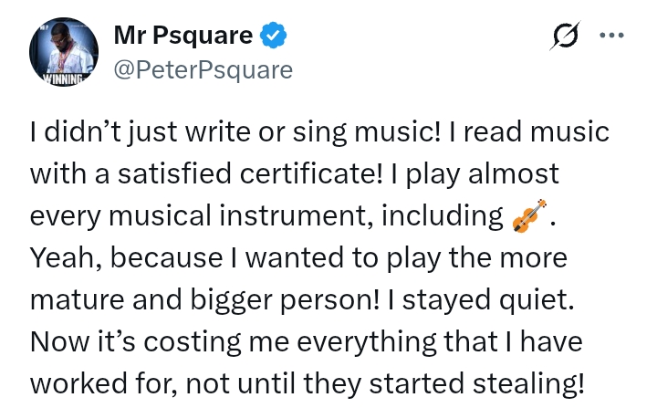 Peter Okoye AKA Mr P