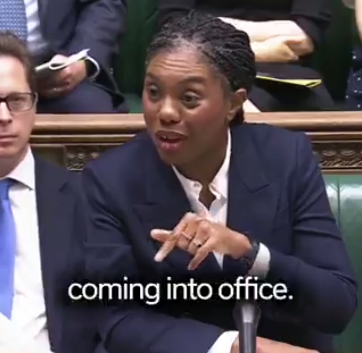 Kemi Badenoch at the PMQs
