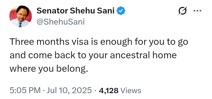 Three months visa is enough for you to go and come back to your ancestral home where you belong.