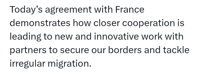 'Migrants arriving via small boat will be detained and returned to France in short order' - PM Starmer