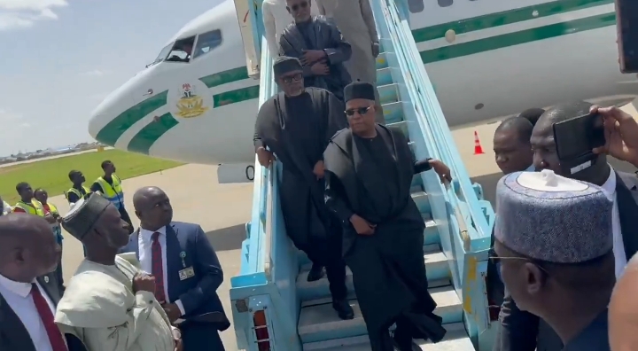 VP Shettima arrives Katsina with Buhari’s body, family members