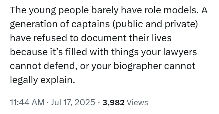 X User shares sentiment on how 'people go around making speeches on how they started business and failed to share step by step journey'