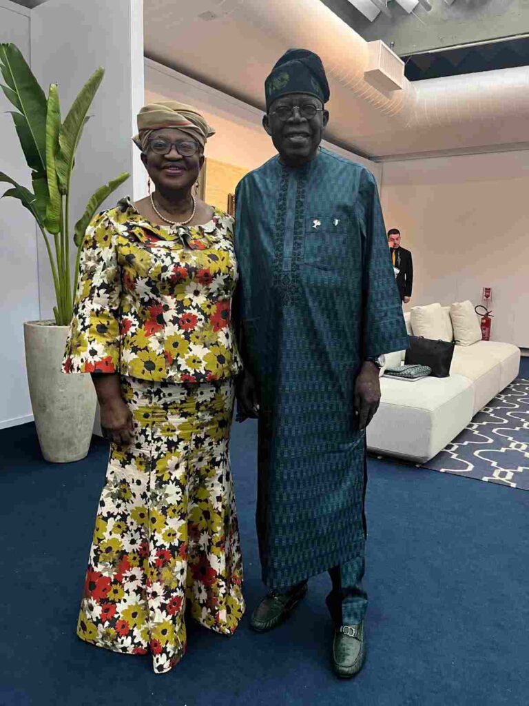 Photos: WTO DG Okonjo-Iweala with President Tinubu at BRICS Summit