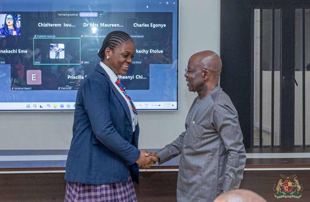 Abia Governor Otti celebrates teenage student who will represent Nigeria at TechGirls 2025 in USA