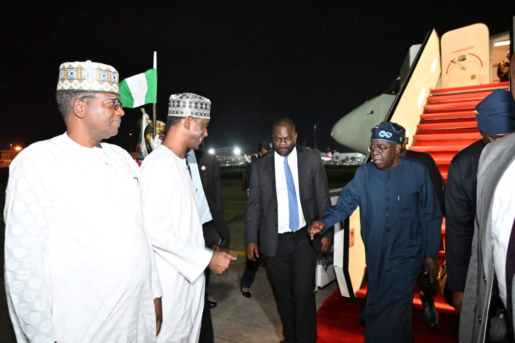 President Bola Tinubu arrives in Abuja from two-nation visit to Saint Lucia and Brazil
