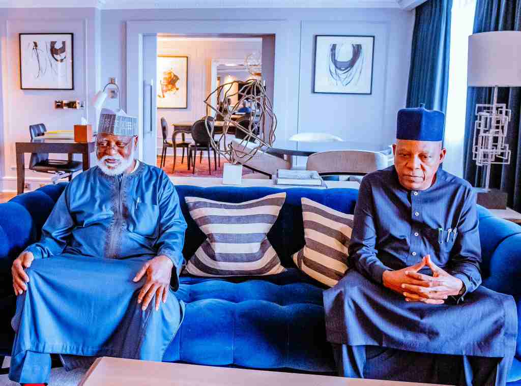 VP Shettima visits Retired General Abdulsalami in London