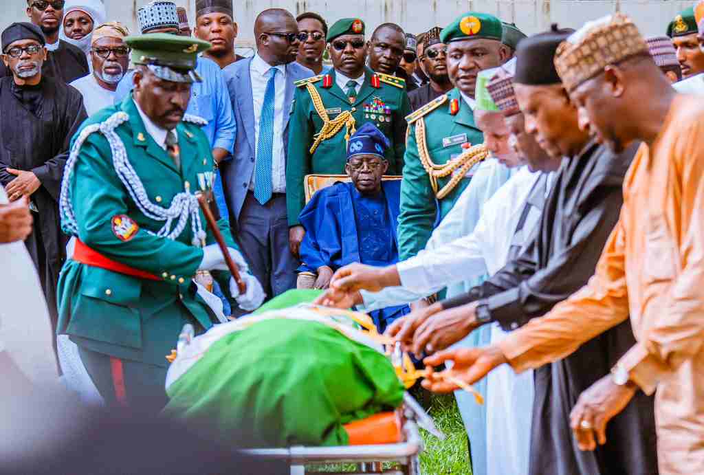Photos: Tinubu, Shettima bid farewell as Buhari is laid to rest in Daura