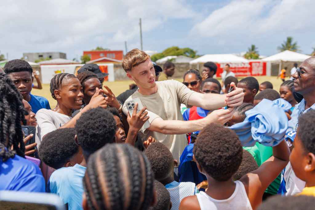 Photos: Cole Palmer visits St. Kitts and Nevis after FIFA Club World Cup glory