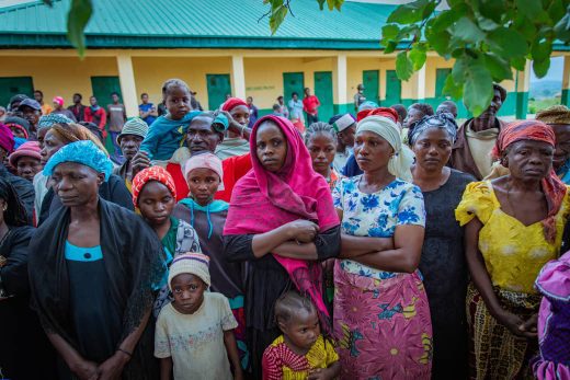 Governor Caleb Mutfwang visits Tahos Village, Riyom Local Government Area following "brutal" attack