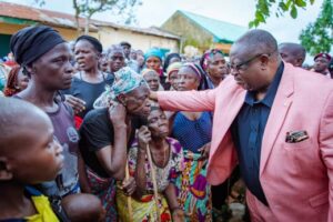 Plateau Governor Mutfwang visits Tahos Village where 'brutal' attack claimed innocent lives