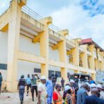 NFF President, Governor Mutfwang inspect ongoing renovation of Rwang Pam Township Stadium
