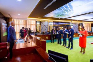 'Our goals are ambitious' - Governor Mbah swears in new Head of Service, six new Commissioners