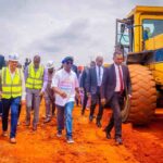 Governor Okpebholo inspects ongoing construction of 10-lane Benin-Asaba expressway
