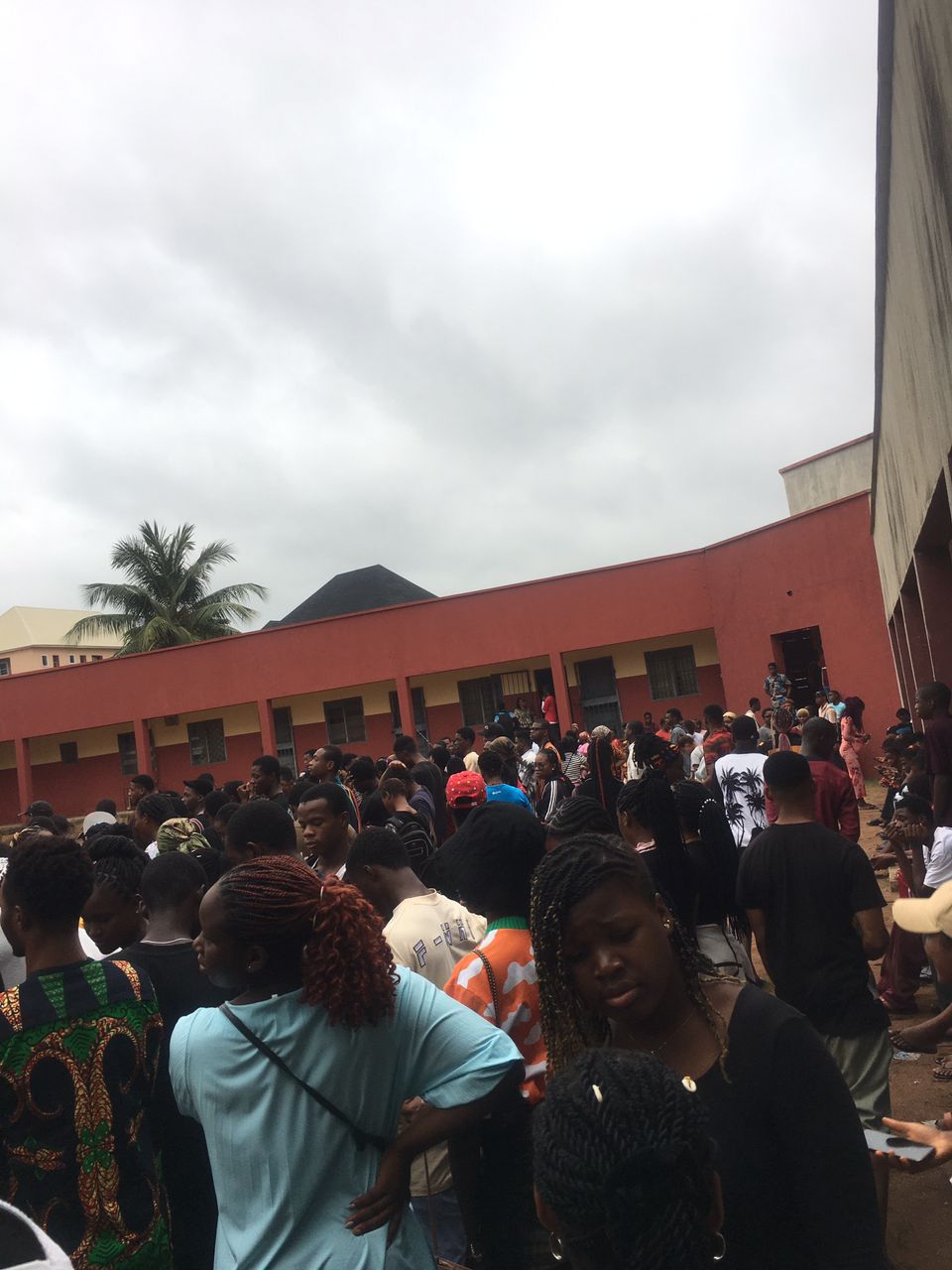 Students converge at JAMB Office in Amawbia, Anambra State just "to make changes to their course or institution choices"
