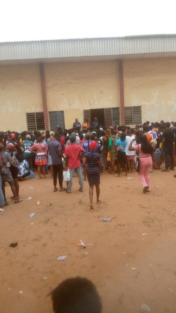 Photos: Peter Obi ‘troubled’ after seeing large crowd of students at JAMB office