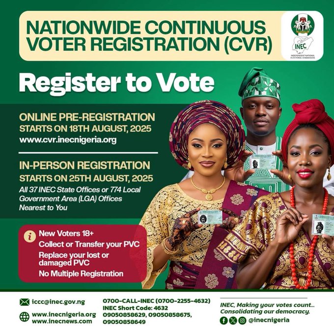 ‘CVR has begun’ – Saraki calls on young Nigerians to register, says ‘your vote is your voice’