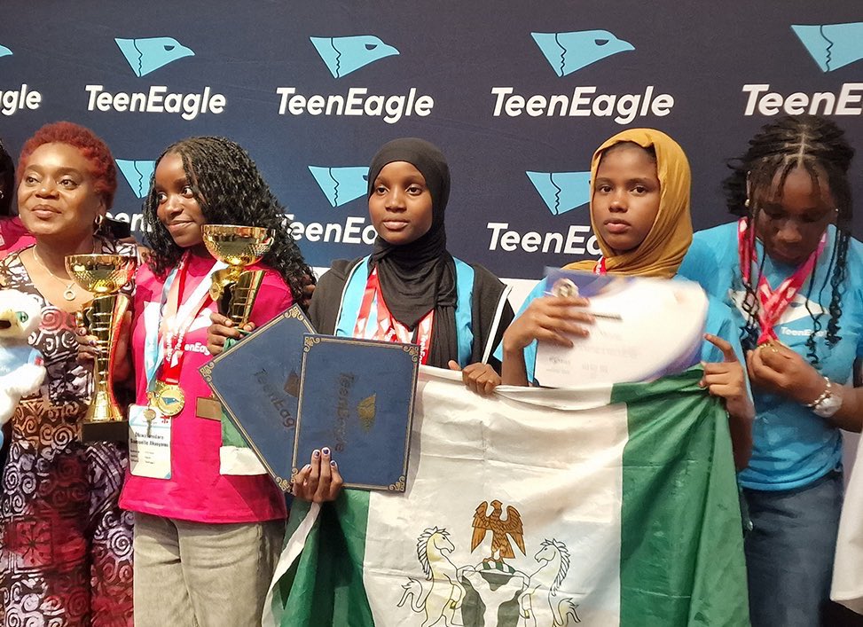 President Tinubu congratulates Nafisa, Rukayya and Hadiza for emerging world Champions in English language communication skills in UK