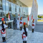 Photos: President Tinubu received in Brazil with full military honours