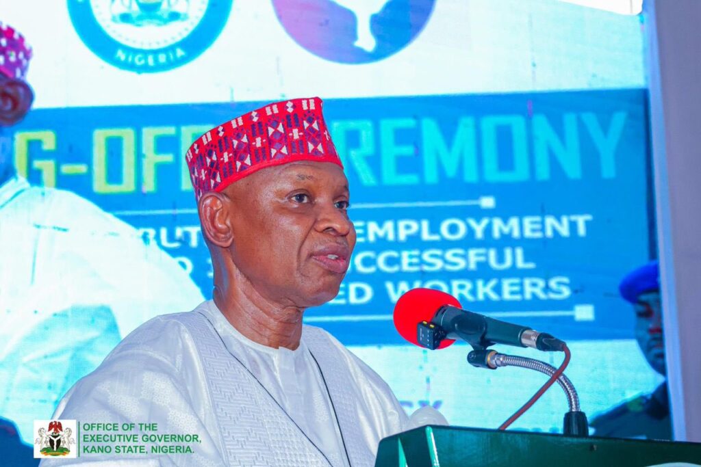 Governor Yusuf present letters of employment to over 1,000 young agricultural extension agents for KNARDA
