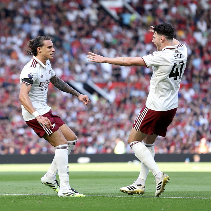Calafiori’s early goal for Arsenal stun Manchester United in first game of new campaign