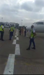Video: Keyamo places KWAM 1 on 'no-fly list' after blocking aircraft from taxiing for take-off