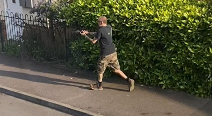Jason King fired a crossbow at a Police officer 