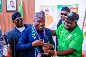 Governor Fintiri gifts Super Falcons coach Madugu 3-bedroom house and ₦50m