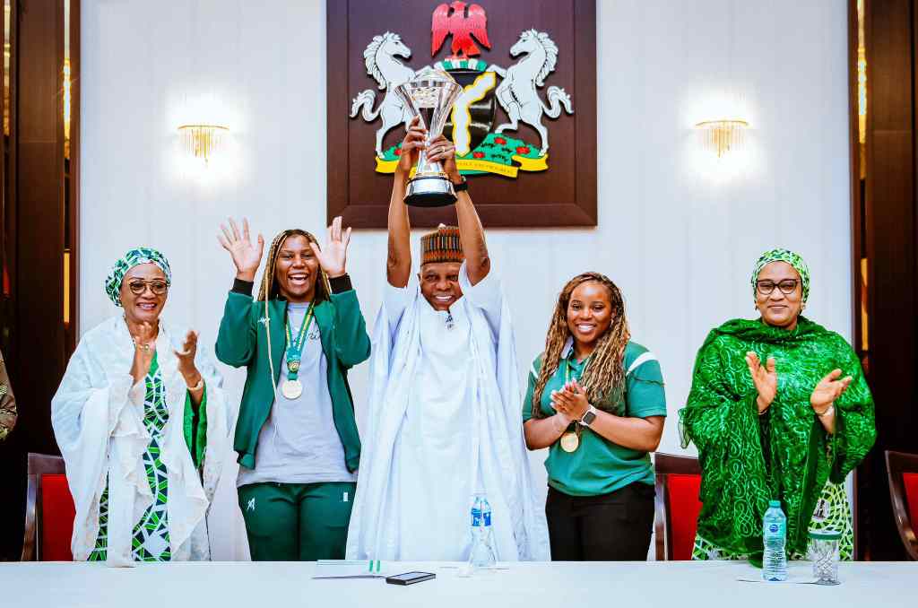 Photos: President Tinubu confers national honours on D’Tigress players and technical team