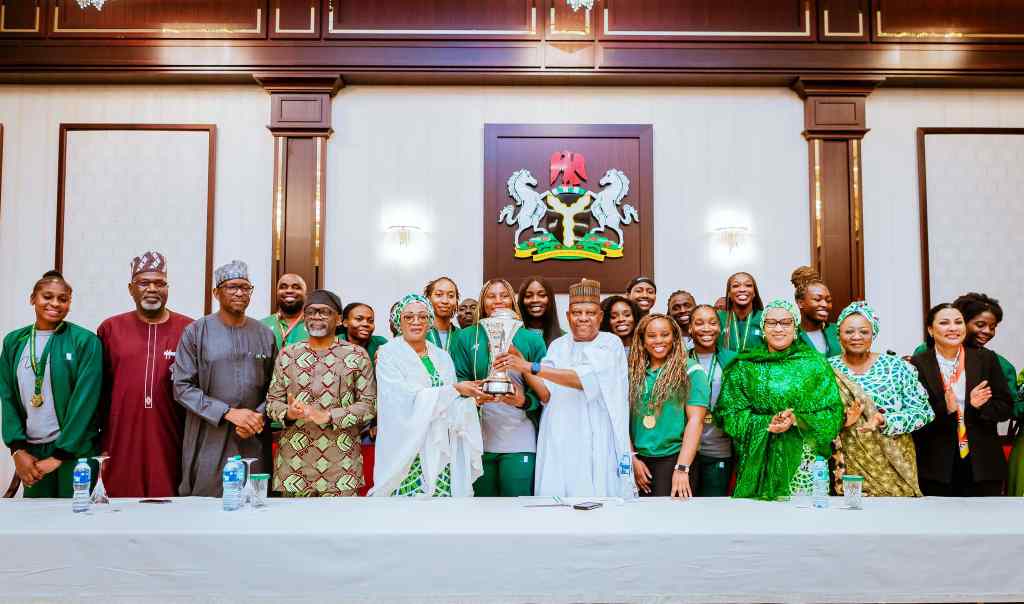 Photos: President Tinubu confers national honours on D'Tigress players and technical team