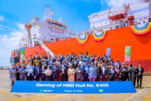 MT Iyaloja: President Tinubu commissions WAGL's 40,000 CBM LPG Vessel in South Korea