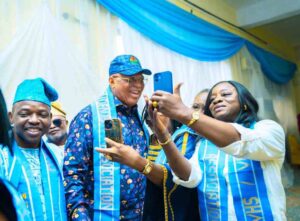 Photos: Governor Eno reunite with classmates of 1981 set in Lagos