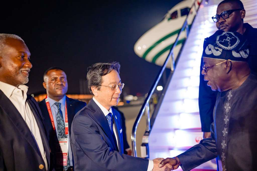 President Tinubu lands in Japan for TICAD9 summit