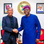 Photos: Governor Sanwo-Olu receives Julius Malema