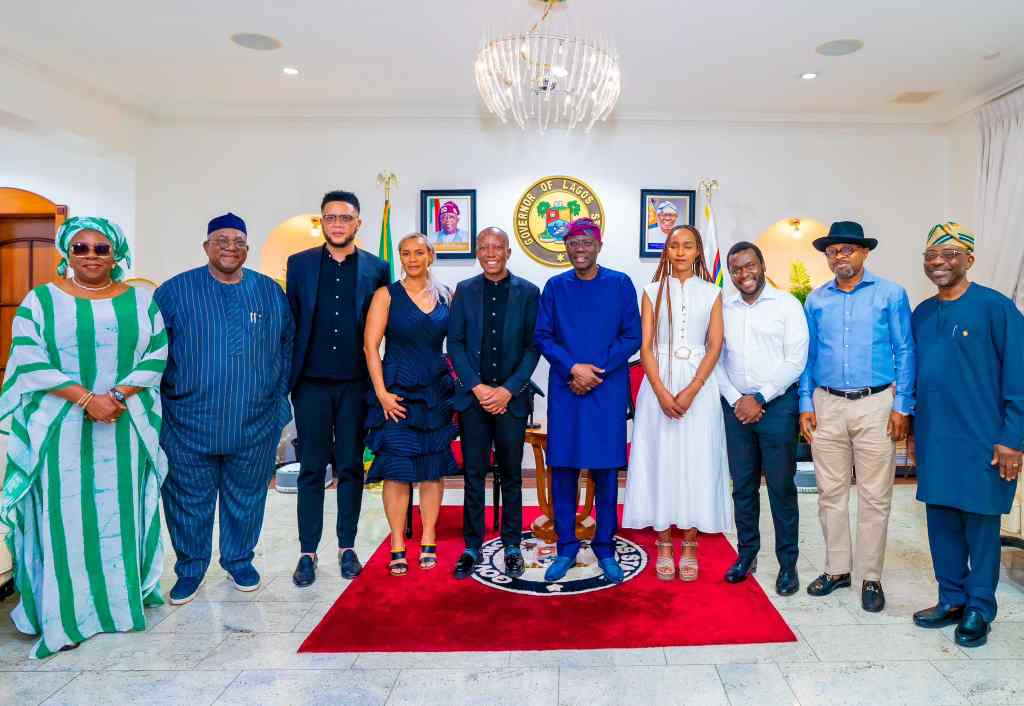 Photos: Governor Sanwo-Olu receives Julius Malema
