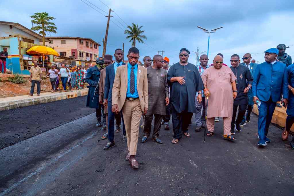 Governor Adeleke inspects ongoing construction of Ilesa Road dualisation